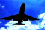 Flying plane