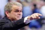 Bush pointing fingers