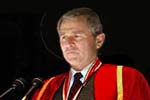 Bush stoic as ever.