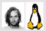Which is the icon for free software everywhere and which is one sick SOB?