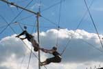 Learn the flying trapeze. Impress your friends (err...if your friends happen to have a flying trapeze lying around)